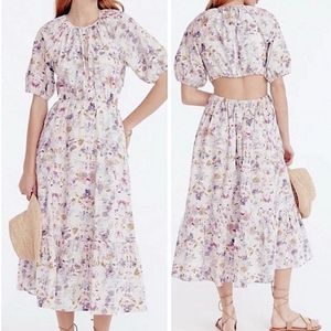 EUC! J. Crew Flora Obscura Cutout Maxi Dress